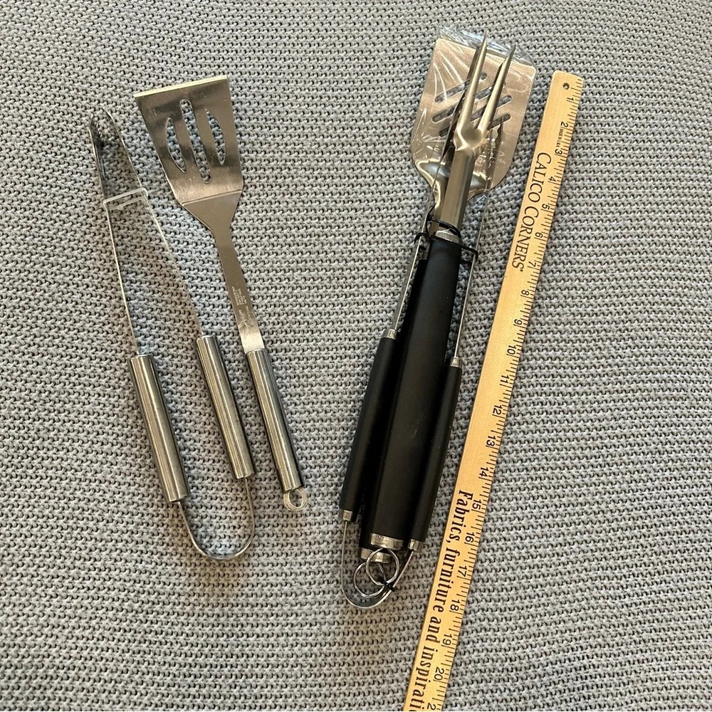 3/$20 4PC Stainless steel grill set NWOT
